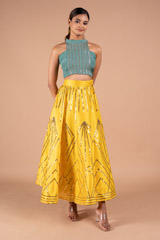 Embellished Skirt with Crop Top790 video